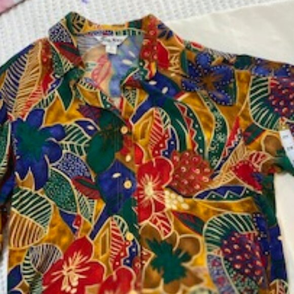 FraNces Paris Washable 100% Silk Shirt M - Picture 11 of 14